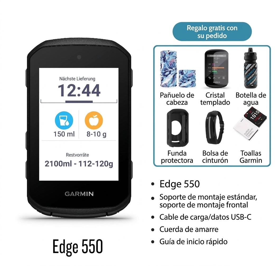 Garmin Smart-GPS-Computer para bicicletas de carretera y de montaña