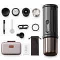 Cafetera portátil 8701, cápsula de extracción de espresso pequeña, semiautomática, apta para coches y exteriores, regalo.