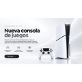 Consola de juegos moderna con controlador inalámbrico