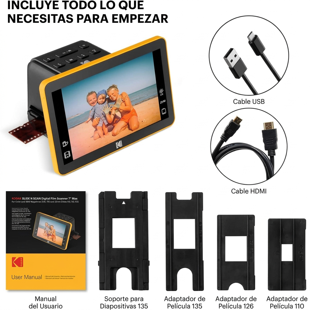 escáner de película, digitalizador de escáner de película