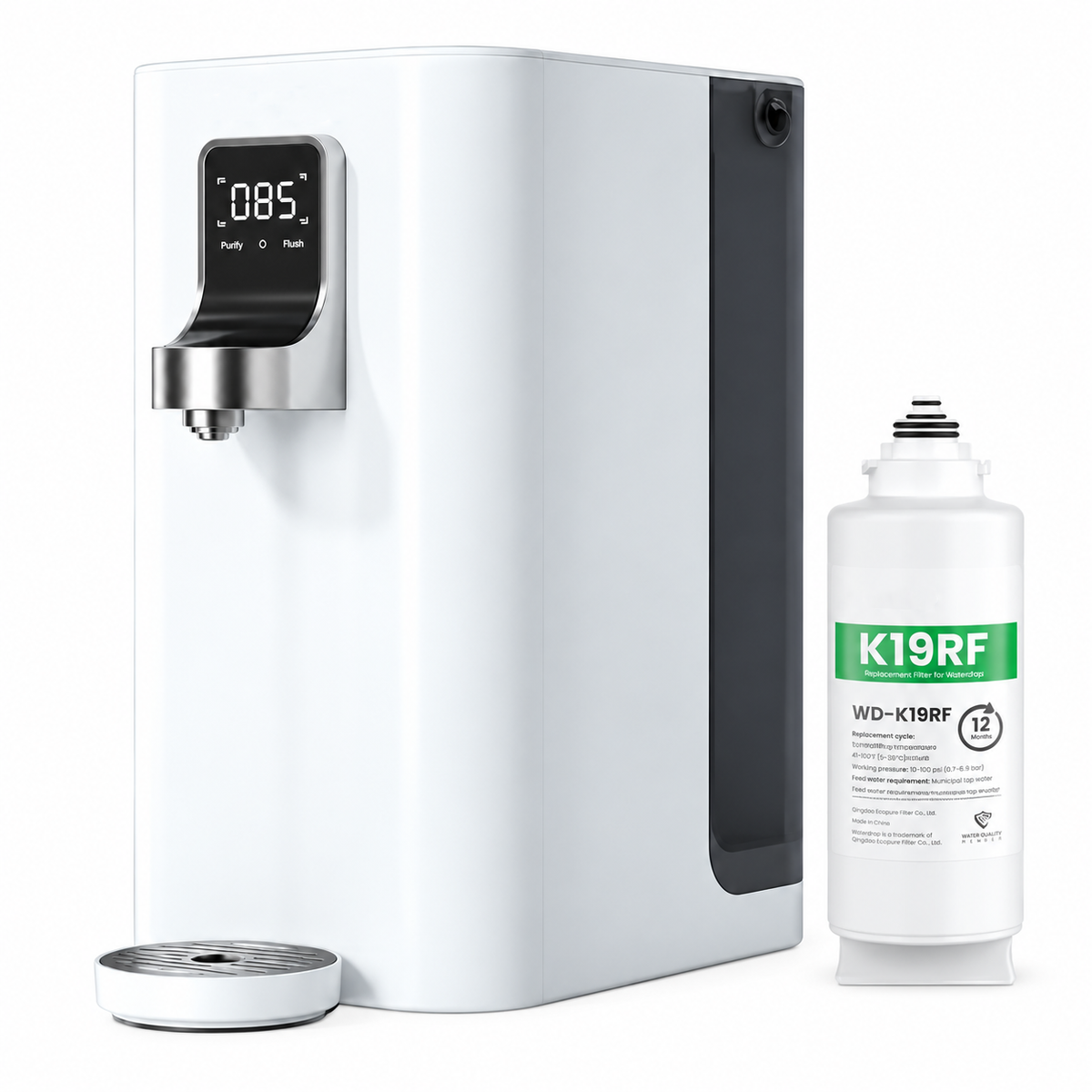 Purificador de agua dispensador de agua caliente instantánea agua potable directa para el hogar RO ósmosis inversa filtración de sobremesa máquina de agua pura y bebida