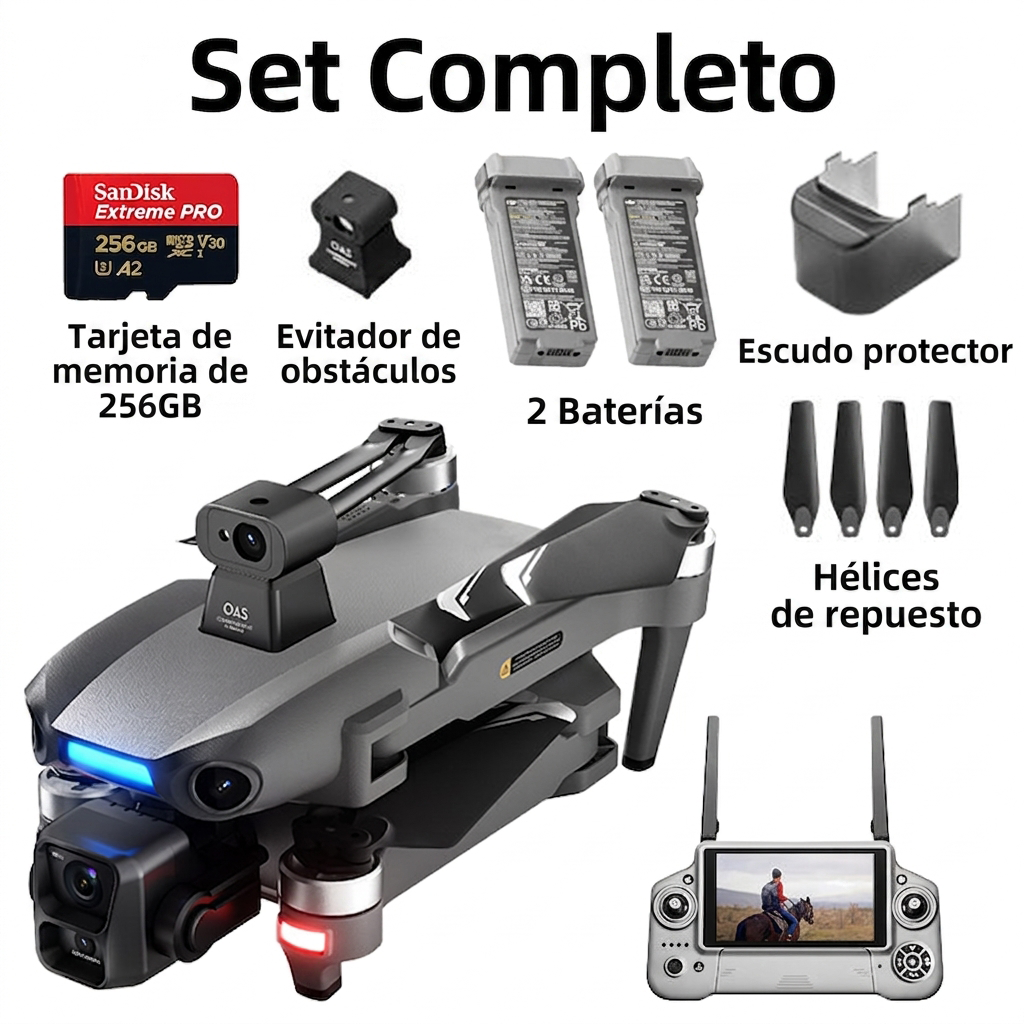 Dron térmico profesional con cámara 4K, infrarrojos y GPS, para caza, seguridad e industria