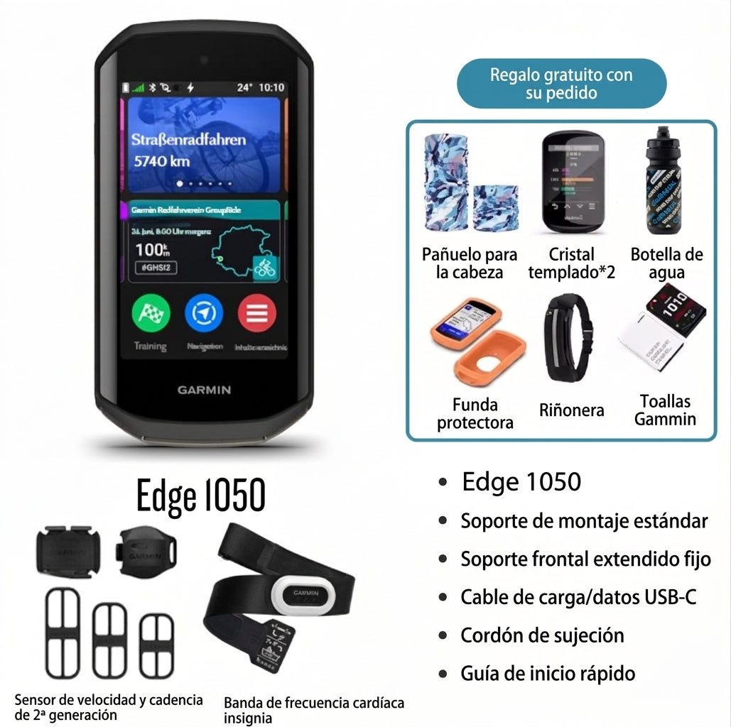 Garmin Smart-GPS-Computer para bicicletas de carretera y de montaña