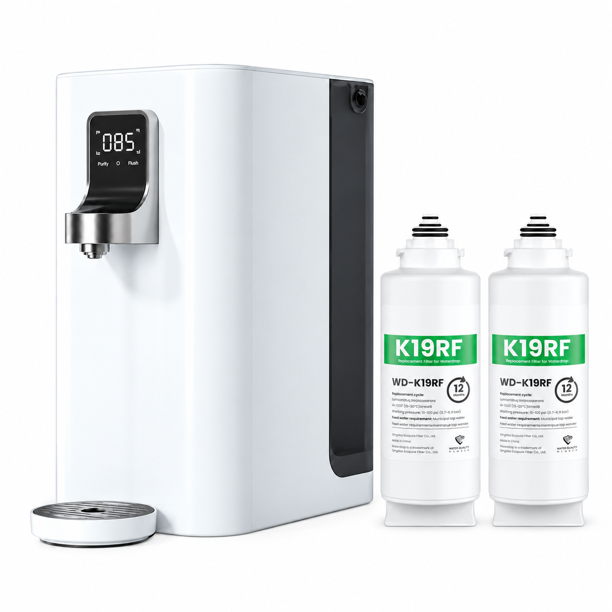 Purificador de agua dispensador de agua caliente instantánea agua potable directa para el hogar RO ósmosis inversa filtración de sobremesa máquina de agua pura y bebida